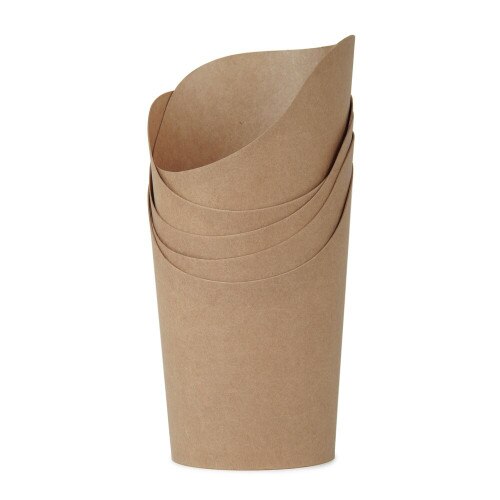 Kraft Cardboard Waffle Cups - 1000 Case